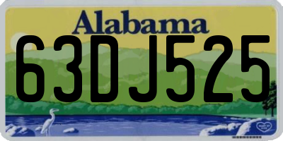 AL license plate 63DJ525