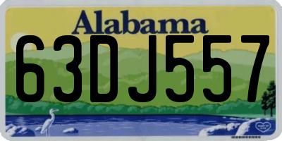 AL license plate 63DJ557