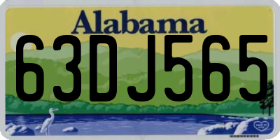 AL license plate 63DJ565