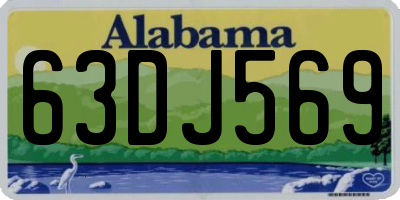 AL license plate 63DJ569