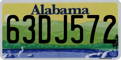 AL license plate 63DJ572