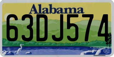 AL license plate 63DJ574