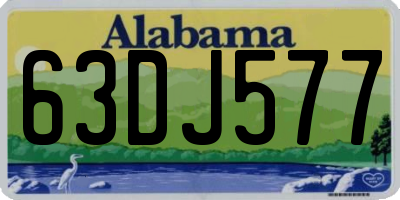 AL license plate 63DJ577