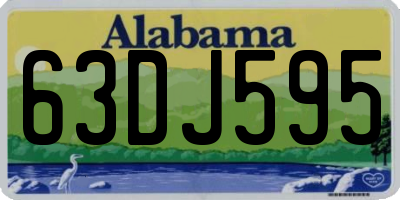 AL license plate 63DJ595