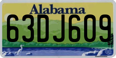 AL license plate 63DJ609