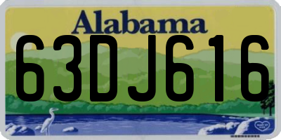 AL license plate 63DJ616