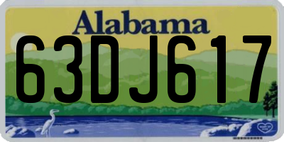 AL license plate 63DJ617