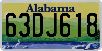 AL license plate 63DJ618