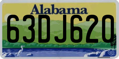 AL license plate 63DJ620