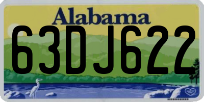 AL license plate 63DJ622