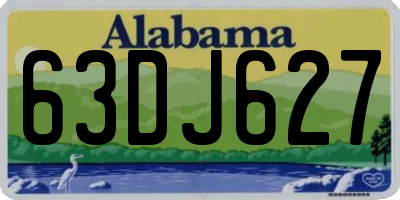 AL license plate 63DJ627