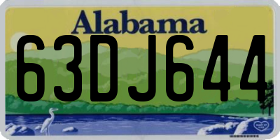AL license plate 63DJ644
