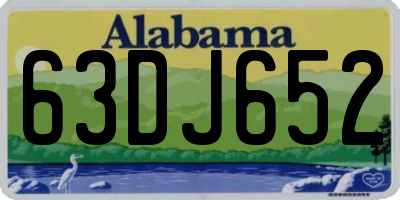 AL license plate 63DJ652