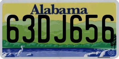 AL license plate 63DJ656