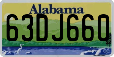 AL license plate 63DJ660
