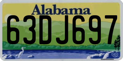 AL license plate 63DJ697