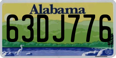 AL license plate 63DJ776