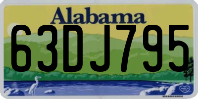 AL license plate 63DJ795