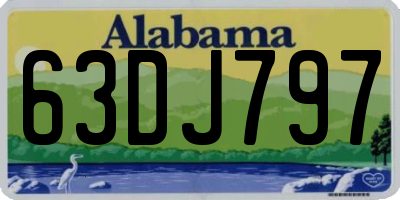 AL license plate 63DJ797