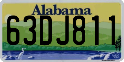 AL license plate 63DJ811
