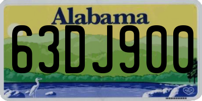 AL license plate 63DJ900
