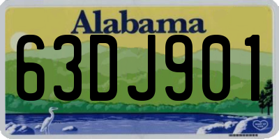 AL license plate 63DJ901