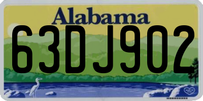 AL license plate 63DJ902