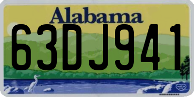 AL license plate 63DJ941