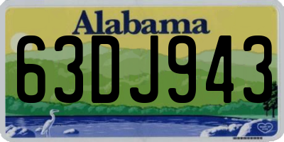 AL license plate 63DJ943