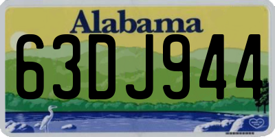 AL license plate 63DJ944