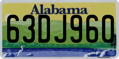 AL license plate 63DJ960