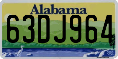 AL license plate 63DJ964
