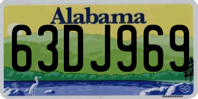 AL license plate 63DJ969