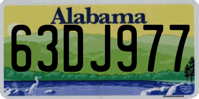 AL license plate 63DJ977