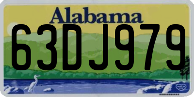 AL license plate 63DJ979