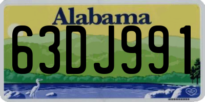 AL license plate 63DJ991