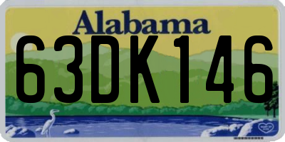 AL license plate 63DK146