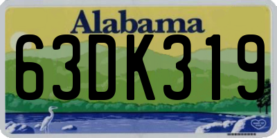 AL license plate 63DK319