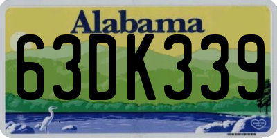 AL license plate 63DK339