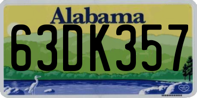 AL license plate 63DK357