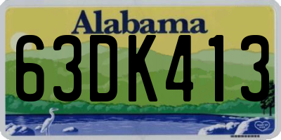 AL license plate 63DK413