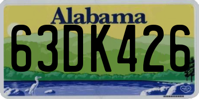 AL license plate 63DK426