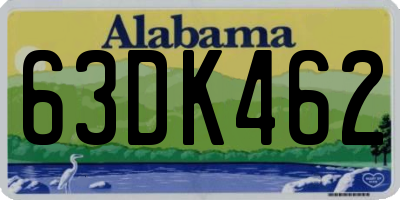 AL license plate 63DK462