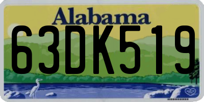 AL license plate 63DK519