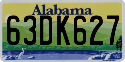 AL license plate 63DK627