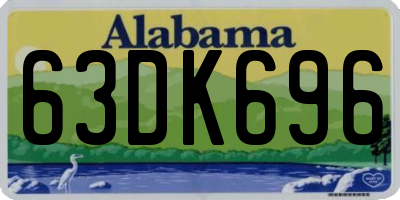 AL license plate 63DK696