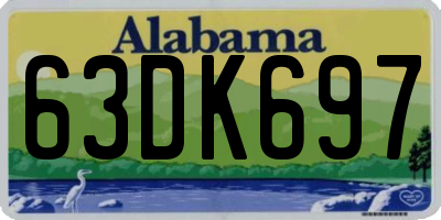 AL license plate 63DK697
