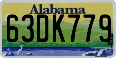 AL license plate 63DK779