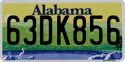 AL license plate 63DK856