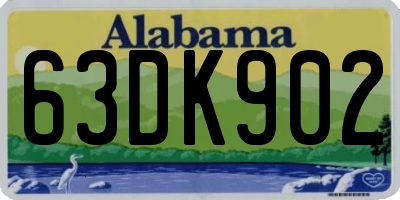 AL license plate 63DK902